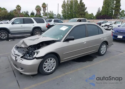 2005 Honda Civic Lx z USA, uszkodzony, nr VIN 2HGES16635H605877